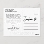 We hebben een elegante trouwfoto gemaakt briefkaart (Achterkant)