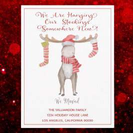 We hebben een feestdag verplaatst... die een kerst aankondigingskaart