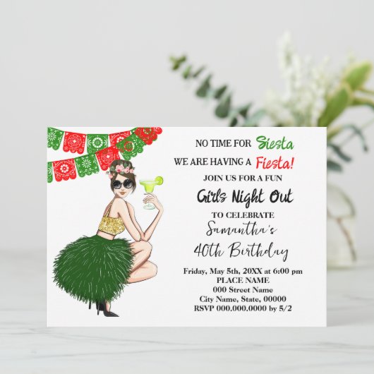 We hebben een Fiesta verjaardag Kaart (Staand voorkant)