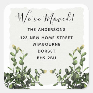 We hebben een Floral Change of Address Label verpl