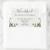 We hebben een Floral Change of Address Label verpl (Tas)