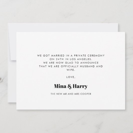 We hebben een  fotokaart met retroscript ontwikkel aankondiging (Achterkant)