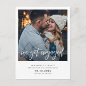 We hebben een geëngageerde moderne foto aankondigingskaart (Voorkant)