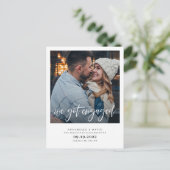 We hebben een geëngageerde moderne foto aankondigingskaart (Staand voorkant)