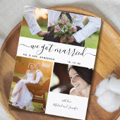 We hebben een gehuwd script 3Photo Collage Wedding Briefkaart