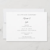 We hebben een gehuwd script, typografie en foto's  kaart (Achterkant)