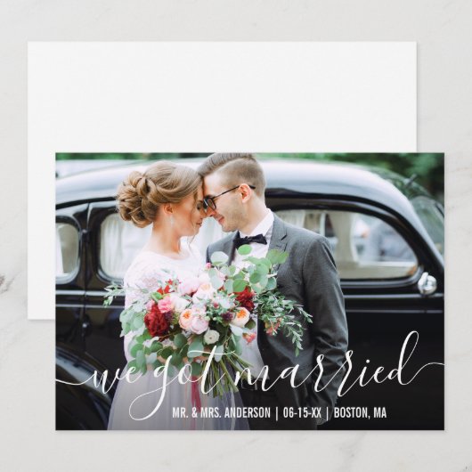 We hebben een gehuwde advertentiespectrum. aankondiging (Voorkant / Achterkant)