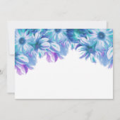 We hebben een gehuwde blauwe Floral bruiloft. Kaart (Achterkant)