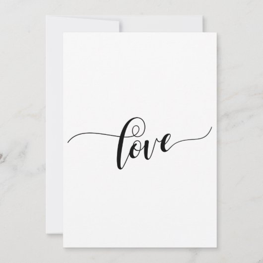 We hebben een gehuwde calligrafie na het huwelijk. kaart (Achterkant)