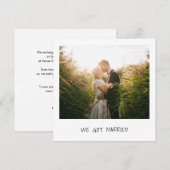 We hebben een gehuwde foto-weddenschap aankondiging (Voorkant / Achterkant)