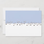 We hebben een gehuwde glitter Heart Foto Blue Whit Kaart (Achterkant)