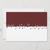 We hebben een gehuwde Glitter Heart Foto Burgundy Kaart (Achterkant)