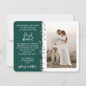 We hebben een gehuwde Glitter Heart Foto Emerald W Kaart (Voorkant)