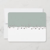 We hebben een gehuwde Glitter Heart Foto Eucalyptu Kaart (Achterkant)