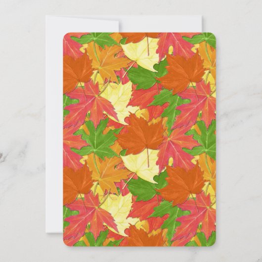 We hebben een gehuwde Herfst herfst bruiloft Kaart (Achterkant)