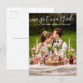 We hebben een gehuwde Modern Trendy Script Foto Briefkaart (Voorkant / Achterkant)