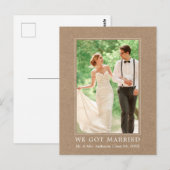 We hebben een gehuwde moderne eenvoudige aankondig briefkaart (Voorkant / Achterkant)