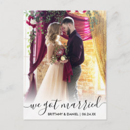 We hebben een gehuwde moderne Manuscript Bekleding Briefkaart