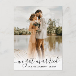 We hebben een gehuwde moderne Trendy Script-bedekk Briefkaart