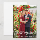 We hebben een gehuwde penseelfoto aankondiging (Voorkant / Achterkant)