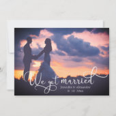 We hebben een gehuwde scriptfoto aankondiging (Voorkant)