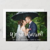 We hebben een gehuwde viering van het penseelscrip aankondiging (Voorkant / Achterkant)