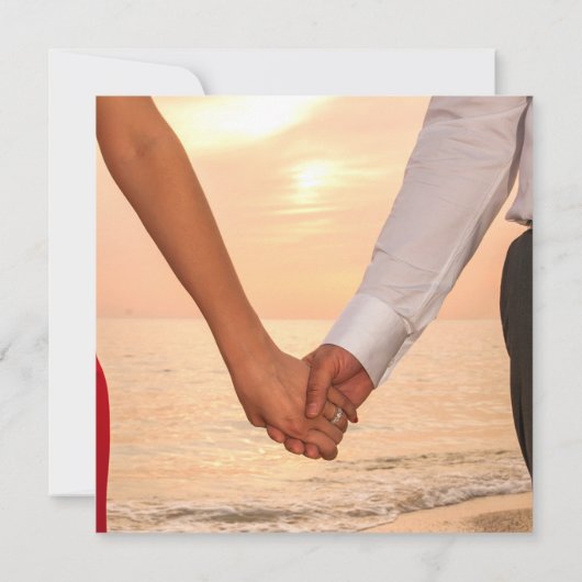 We hebben een gewoon Verloving met foto's gemaakt Kaart (Achterkant)