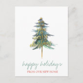 We hebben een gouden kerstboomfeestdag gehad. aankondigingskaart (Voorkant)