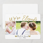 We hebben een gouden, moderne Verloving voor fotow Kaart (Voorkant / Achterkant)