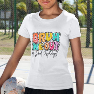 We hebben een grappig kleurrijk retro T-shirt uitg