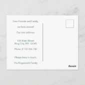 We hebben een grappige bestelwagen verplaatst met briefkaart (Achterkant)