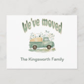 We hebben een grappige bestelwagen verplaatst met briefkaart (Voorkant)