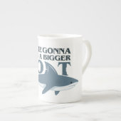 We hebben een grotere boot nodig, grappige haai porselein kop (Voorkant rechts)