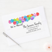 We hebben een handbeschilderd waterverf label verp (Envelop)