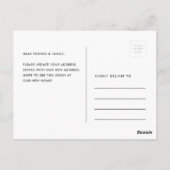 We hebben een handtekening gemaakt met een bewegen briefkaart (Achterkant)