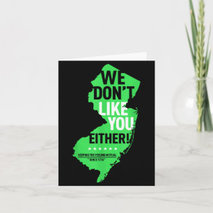 We Hebben Een Hekel Aan Jou Evenmin New Jersey New Kaart