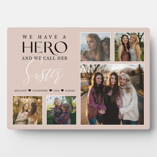 We hebben een Hero. We noemen haar zusje fotocolla Fotoplaat (voorkant)