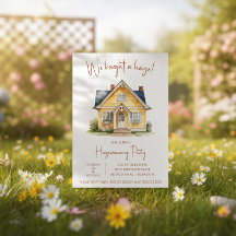 We hebben een huis gekocht! Cute watercolor housew