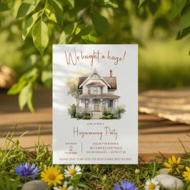 We hebben een huis gekocht! Cute Watercolor Housew Kaart