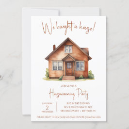 We hebben een huis gekocht! Mooie aquarel housewar Kaart