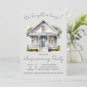 We hebben een huis gekocht! Schattigee Waterverf h Kaart (Staand voorkant)