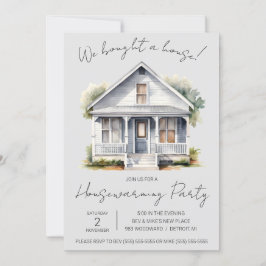 We hebben een huis gekocht! Schattigee Waterverf h Kaart