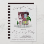 We hebben een huis gekocht! Schattigee Waterverf h Kaart (Voorkant / Achterkant)