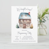 We hebben een huis gekocht! Schattigee Waterverf H Kaart (Staand voorkant)