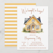 We hebben een huis gekocht! Schattigee Waterverf h Kaart (Voorkant / Achterkant)