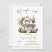 We hebben een huis gekocht! Schattigee Waterverf h Kaart (Voorkant)