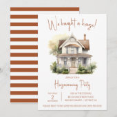 We hebben een huis gekocht! Schattigee Waterverf h Kaart (Voorkant / Achterkant)