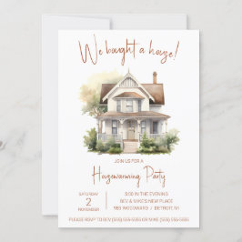 We hebben een huis gekocht! Schattigee Waterverf h Kaart