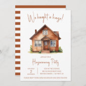 We hebben een huis gekocht! Schattigee Waterverf h Kaart (Voorkant / Achterkant)