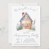 We hebben een huis gekocht! Schattigee Waterverf h Kaart (Voorkant)